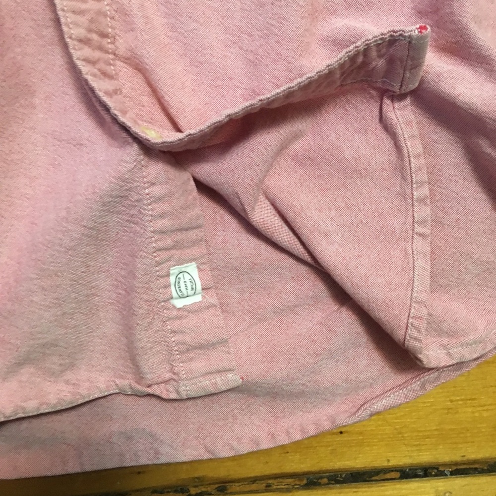 UO Hawking McGill pink cotton button down collar - Picture 5 of 8
